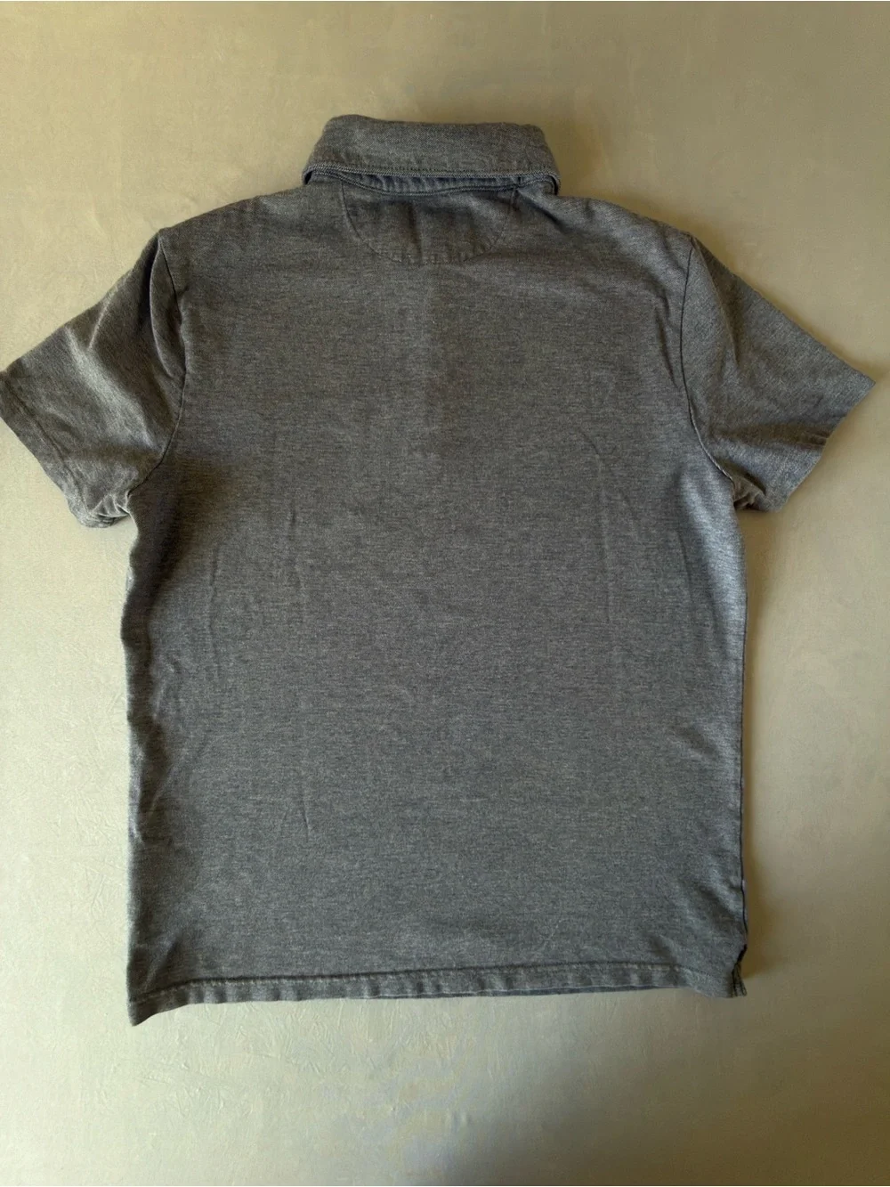 Banana Republic Gray Short-Sleeve Polo with Chest Pocket